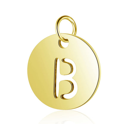 Gold Knot Initial Letter Bracelet