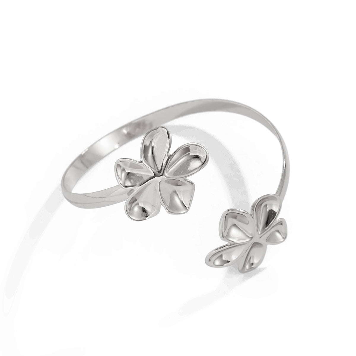 Gold Floral Arm Cuff Bracelet