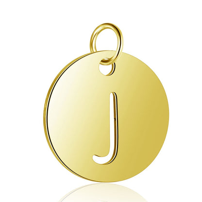 Gold Knot Initial Letter Bracelet