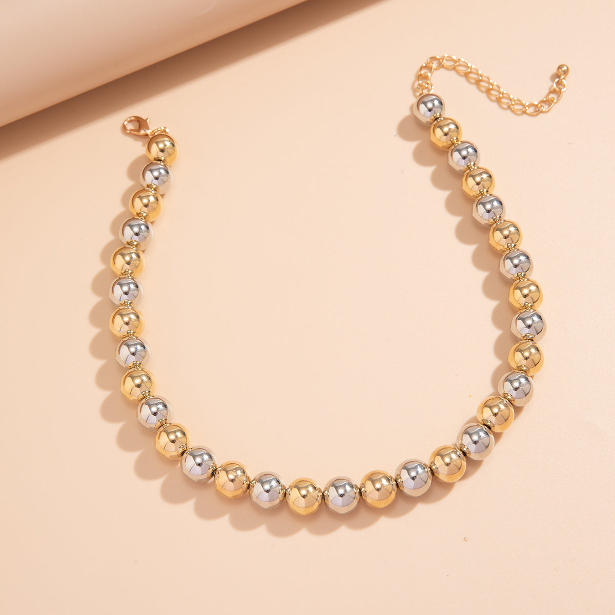 Big Bead Charm Choker Necklace