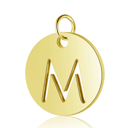 Gold Knot Initial Letter Bracelet