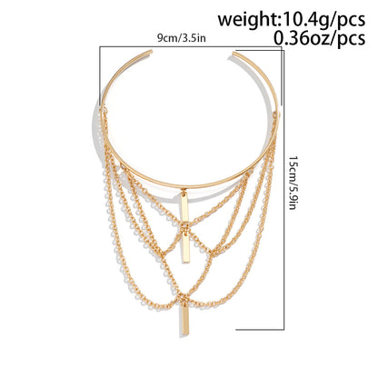 Gold Chain Tassel Arm Bracelet
