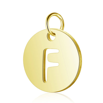 Gold Knot Initial Letter Bracelet