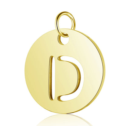 Gold Knot Initial Letter Bracelet