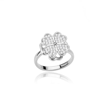 Four Leaf Clover Spinner Ring