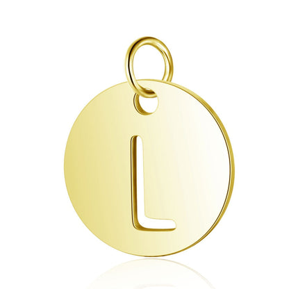 Gold Knot Initial Letter Bracelet