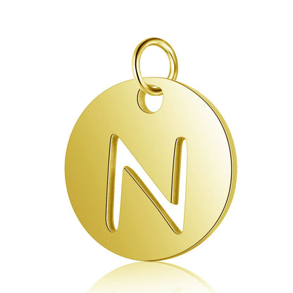 Gold Knot Initial Letter Bracelet