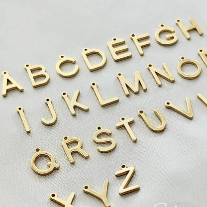 Initial Charm Bangle Bracelet