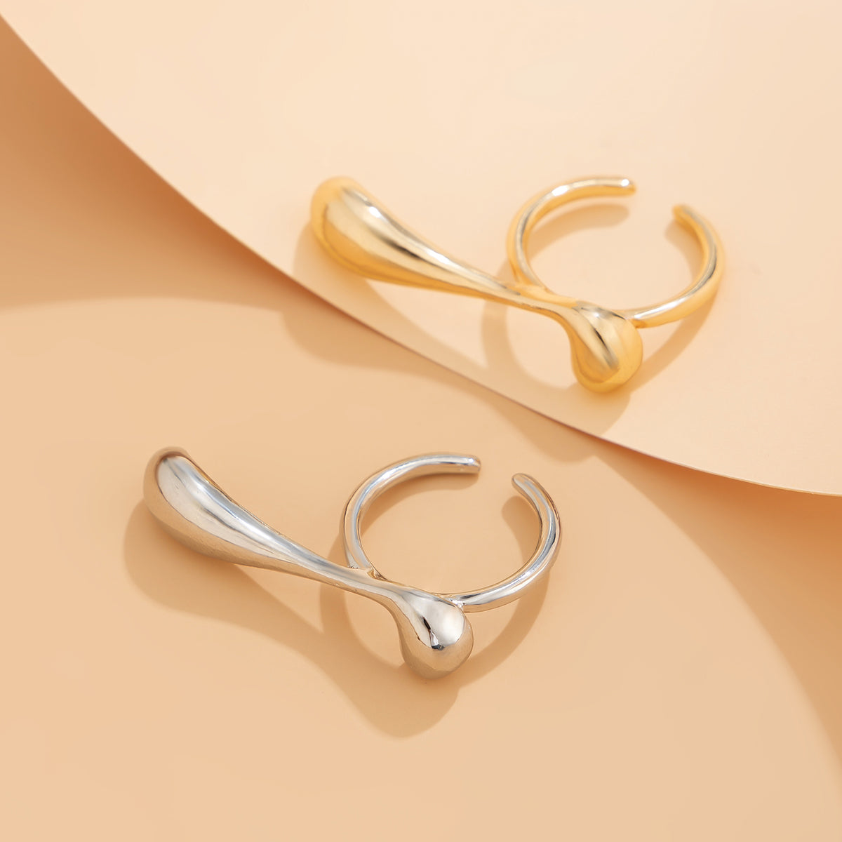 Irregular Water Drop Ring