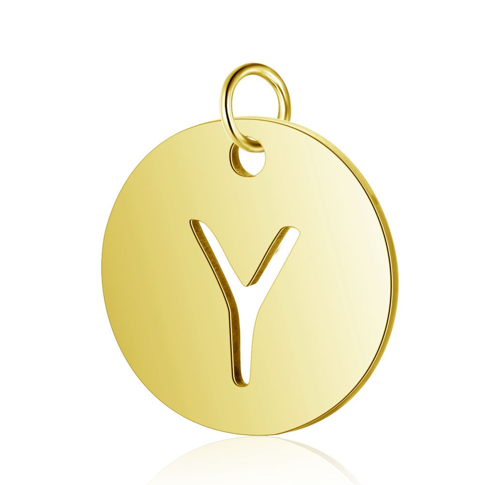 Gold Knot Initial Letter Bracelet