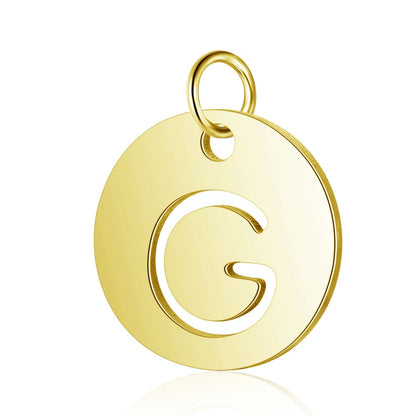 Gold Knot Initial Letter Bracelet