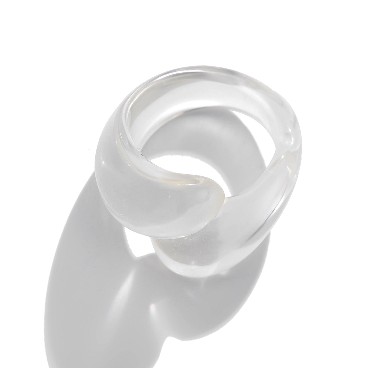 Multicolor Resin Water Drop Chunky Ring