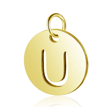 Gold Knot Initial Letter Bracelet