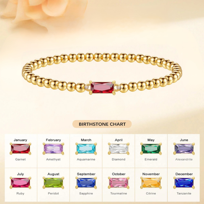 Birthstone Beaded Bracelet