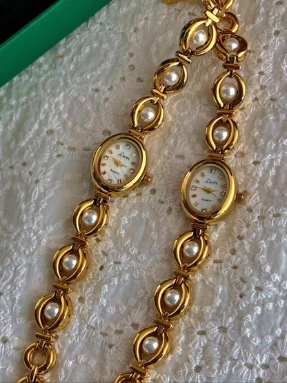 Elegant Pearl Quartz Watch