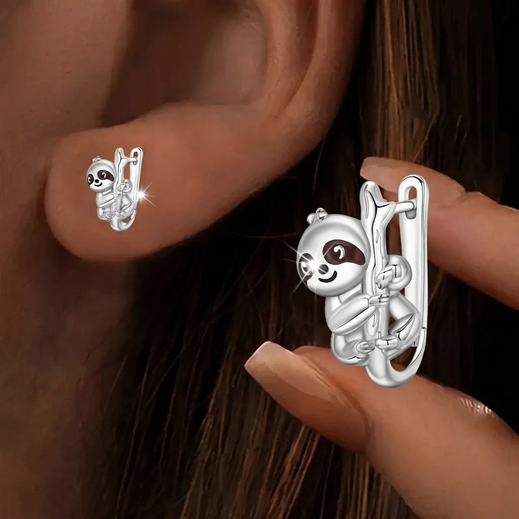 Raccoon Branch Drop Earrings