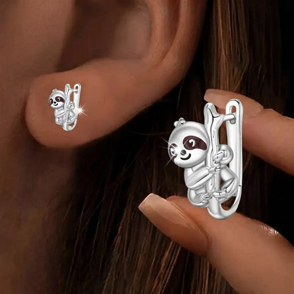 Raccoon Branch Drop Earrings