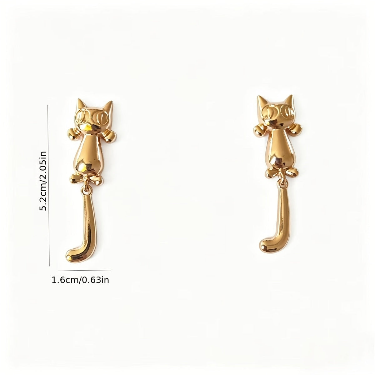 Long Tail Cat Earrings
