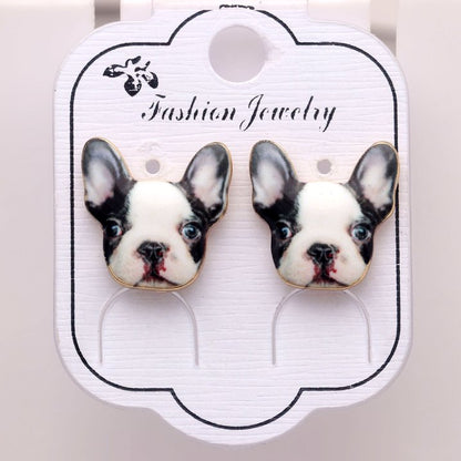 French Bulldog Stud Earrings