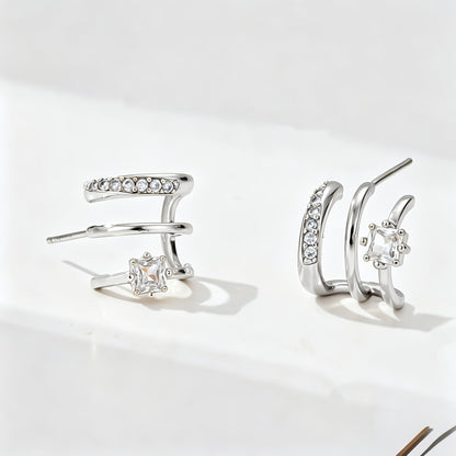 Crystal Wrap Stud Earrings