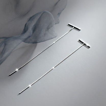 Minimalist Threader Drop Earrings