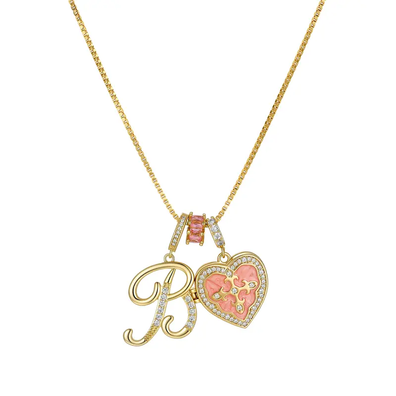 Fleur De Lis Initial Necklace