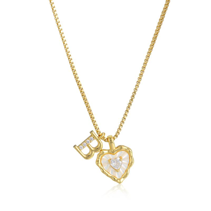 Scalloped Shell Heart Necklace