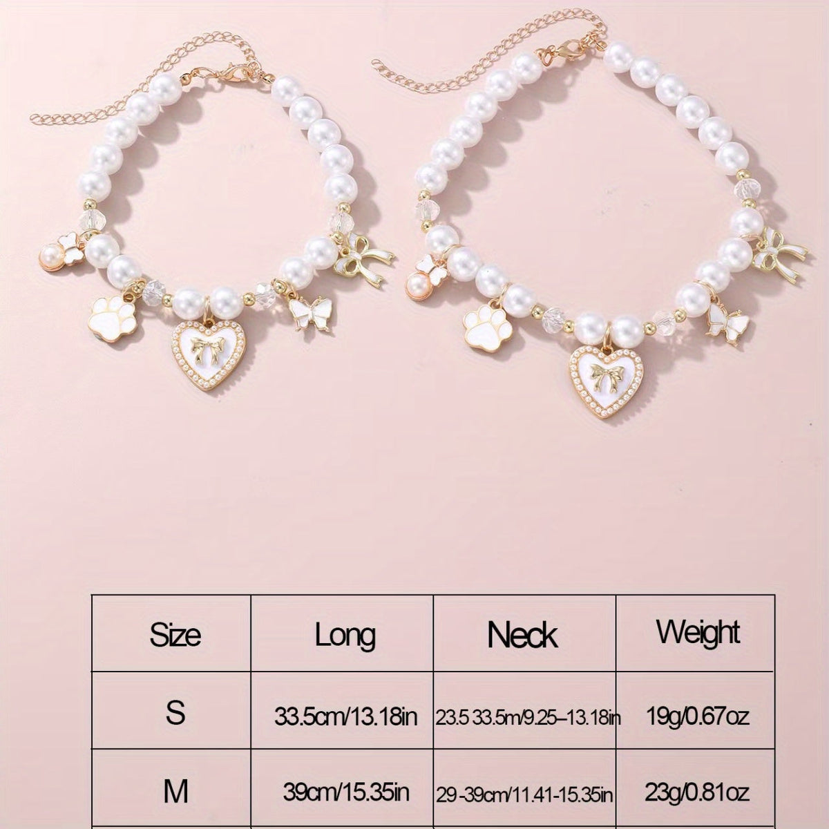 Pearl Charm Cat Necklace