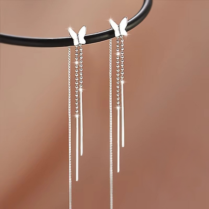 Butterfly Threader Drop Earrings