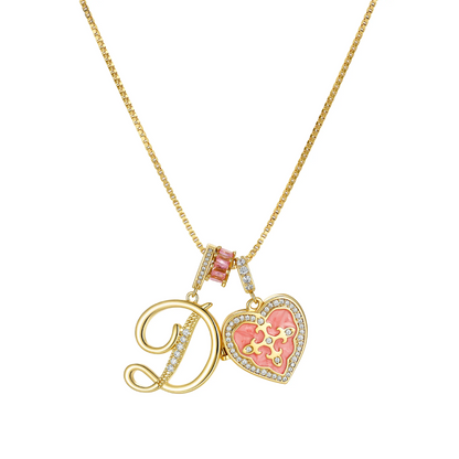 Fleur De Lis Initial Necklace