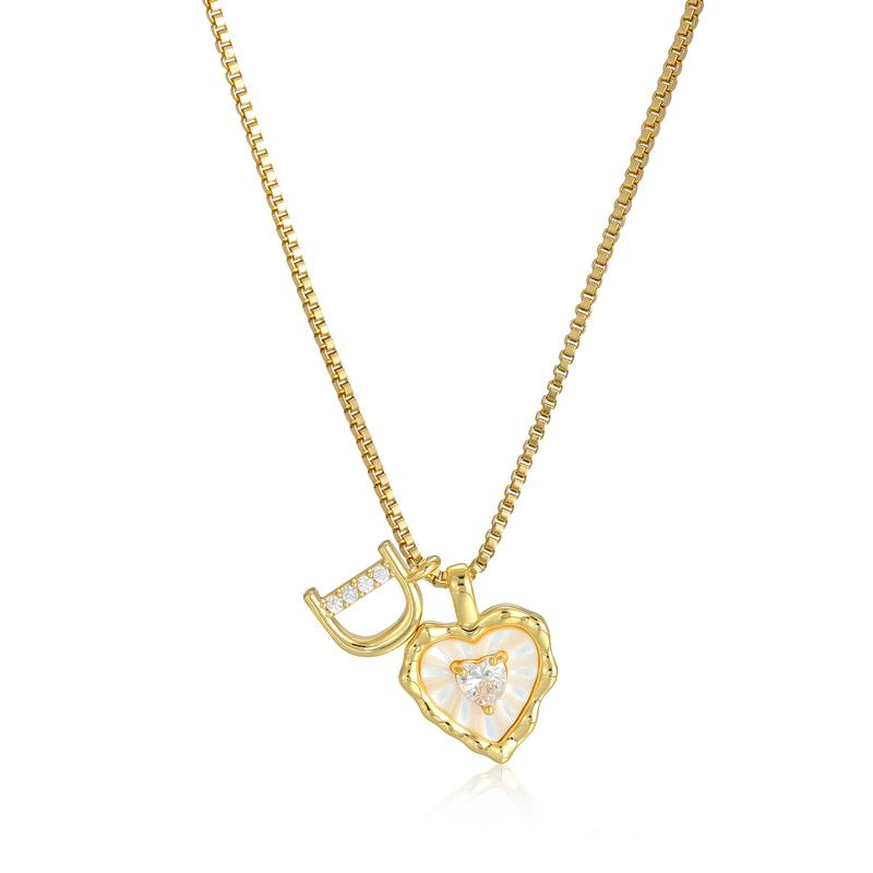 Scalloped Shell Heart Necklace