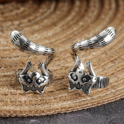 Hanging Cat Stud Earrings