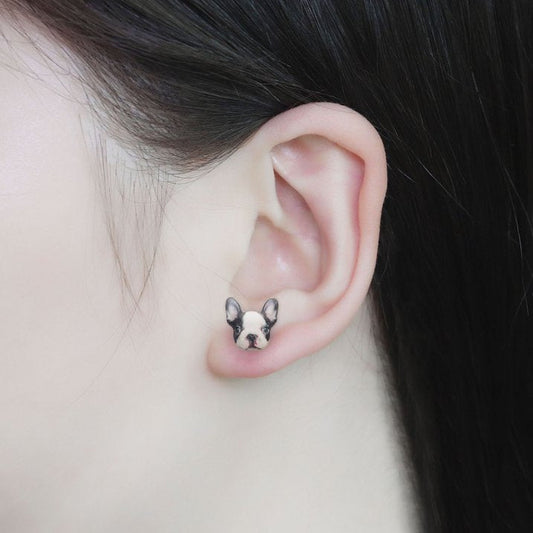 French Bulldog Stud Earrings