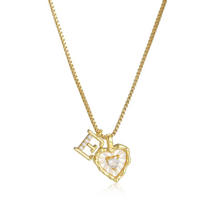 Scalloped Shell Heart Necklace