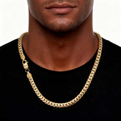 14k Plated Cuban Link Necklace