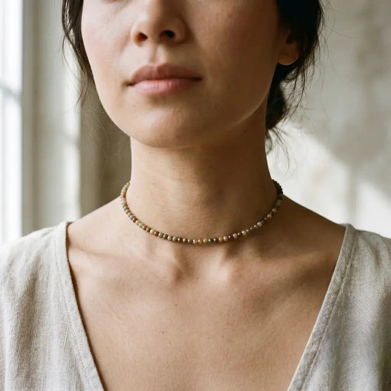 Multicolor Gemstone Beaded Necklace