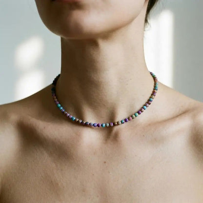 Multicolor Gemstone Beaded Necklace