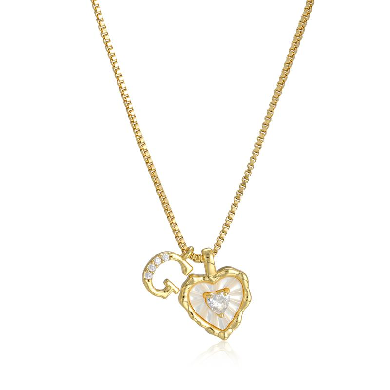 Scalloped Shell Heart Necklace