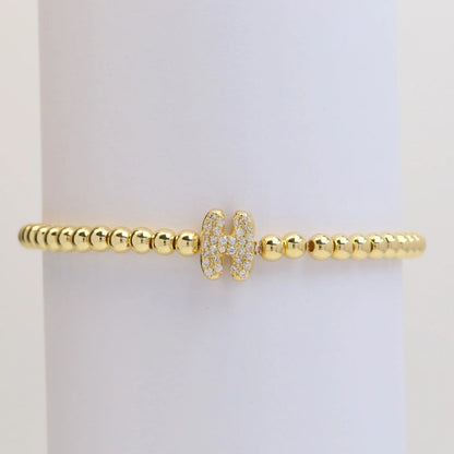 Letter Beaded Bracelet