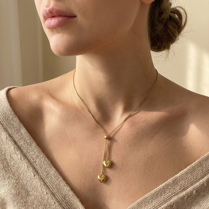 Double Heart Necklace