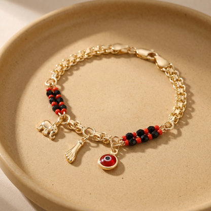 Evil Eye Elephant Bracelet