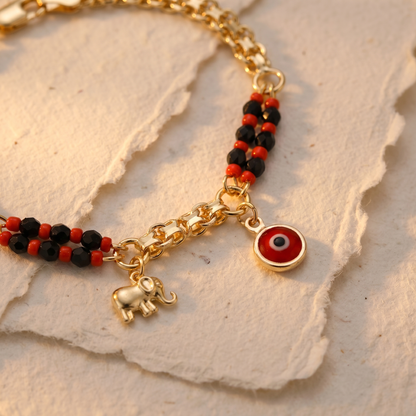 Evil Eye Elephant Bracelet