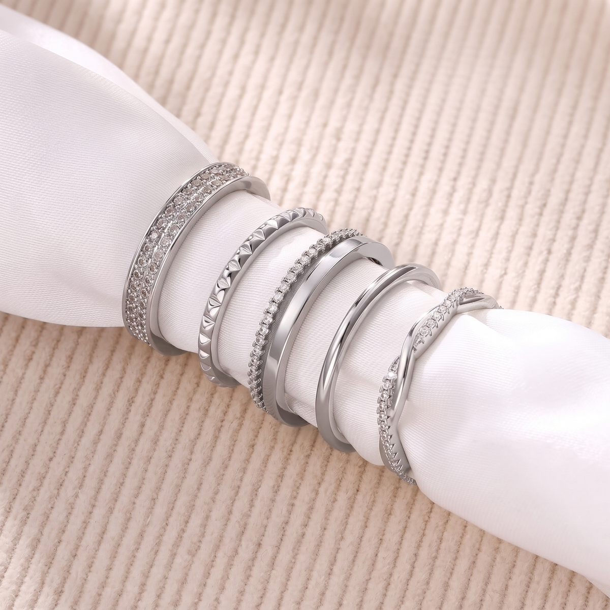 5pc Stackable Ring Set