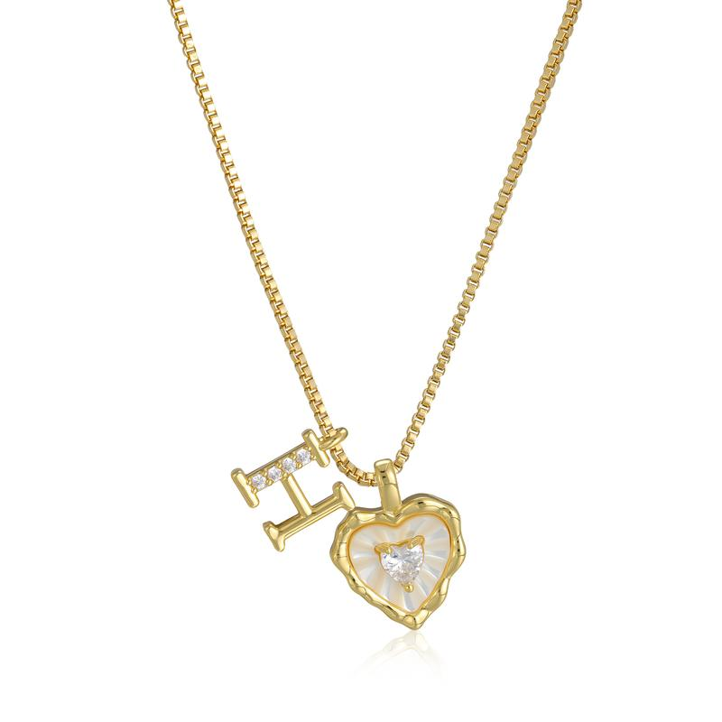 Scalloped Shell Heart Necklace