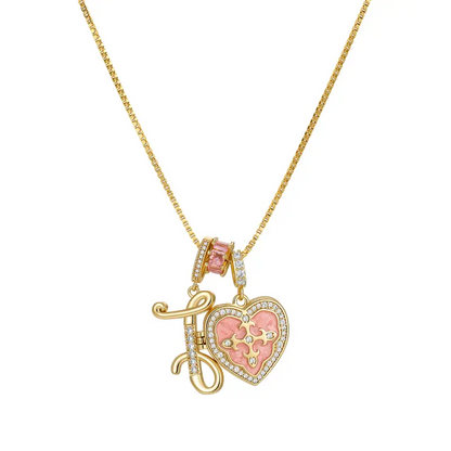 Fleur De Lis Initial Necklace