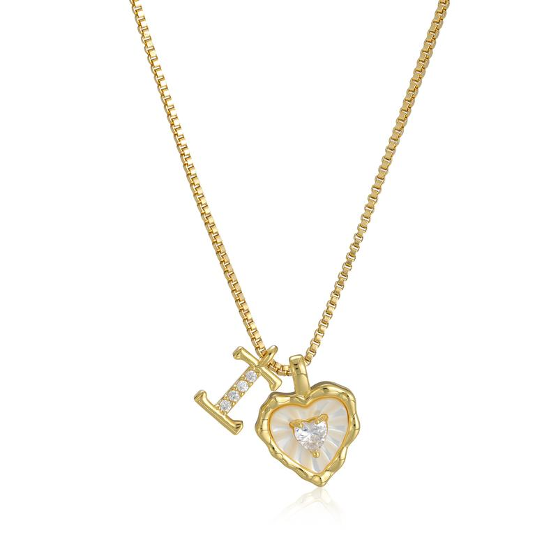 Scalloped Shell Heart Necklace