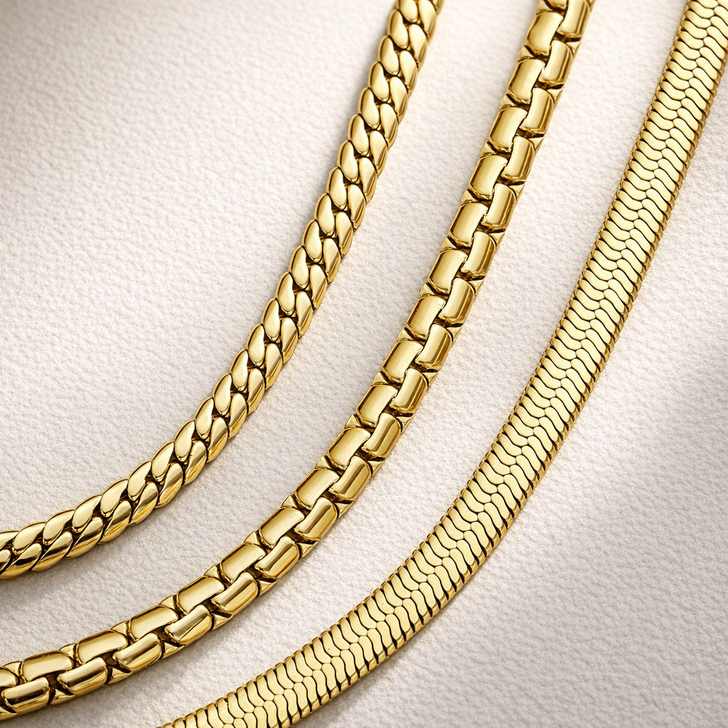 3pc 14k Plated Bracelet