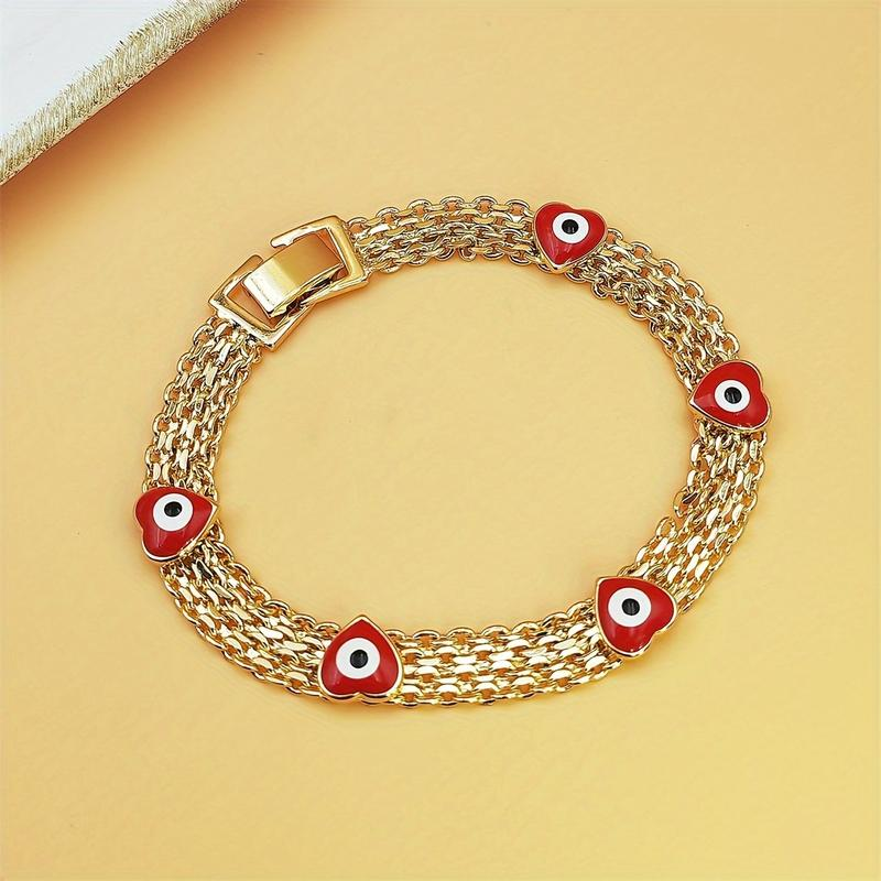 Boho Evil Eye Charm Bracelet