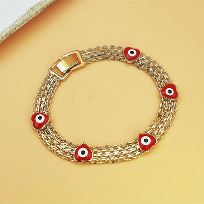 Boho Evil Eye Charm Bracelet