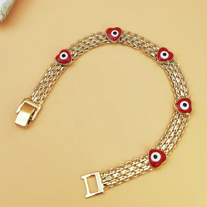 Boho Evil Eye Charm Bracelet